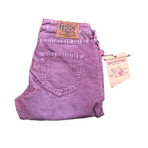 BRAND New True Religion Jeans Size 26 SHANNON MID RISE Corduroy Pants